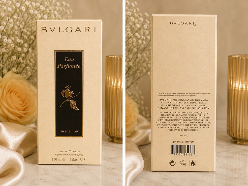 Bvlgari Eau Parfumée au thé noir Eau de Cologne Natural Spray 5 fl oz