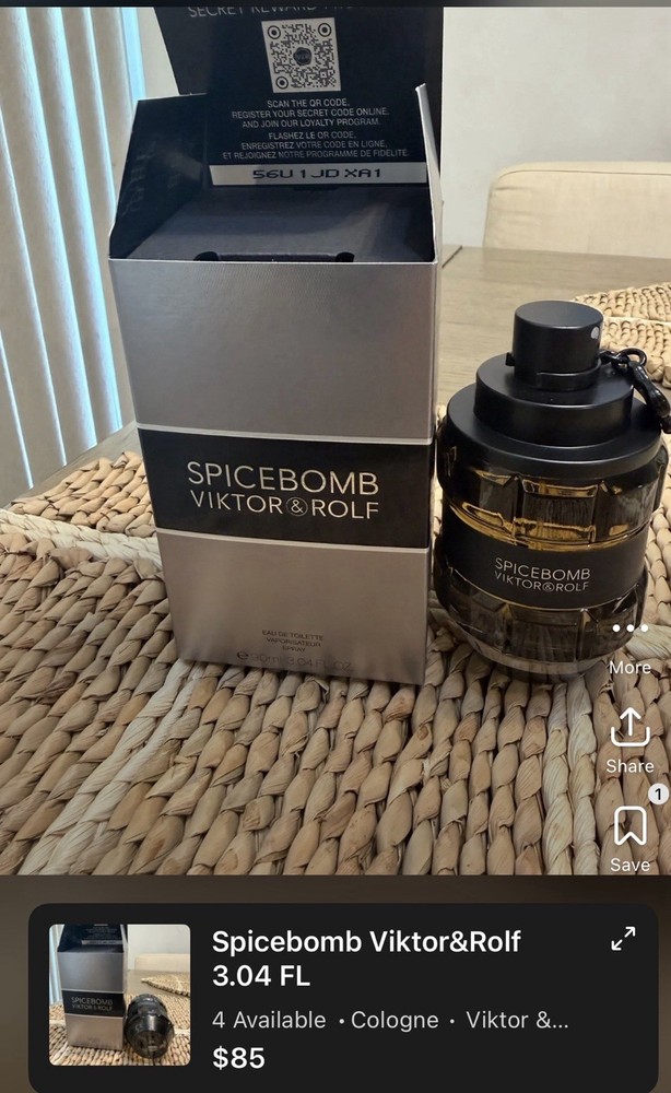 Viktor & Rolf Spicebomb Eau de Toilette Spray Regular Size 3.04 fl oz Spicy