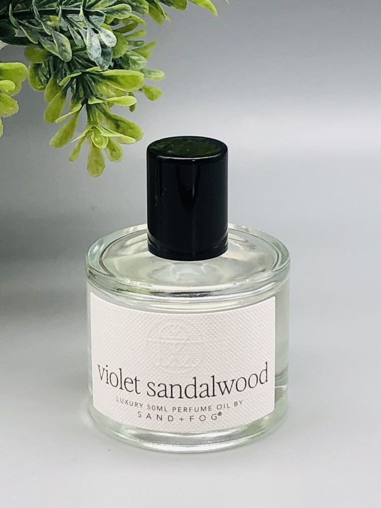 Sand + Fog Violet Sandalwood Luxury Perfume Oil Rollerball 1.7 New Without Box