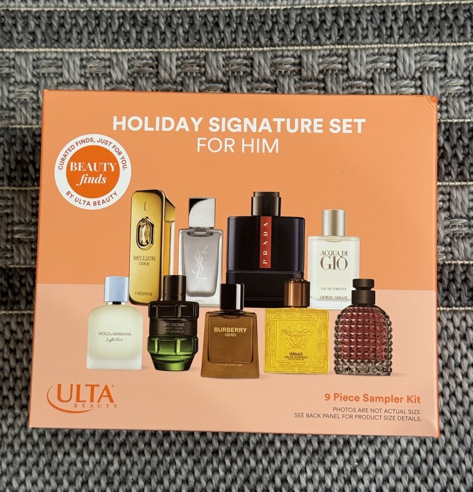 ULTA BEAUTY Mini COLOGNE 9 PC Set HOLIDAY SIGNATURE FOR HIM Sealed, 2025, NWB