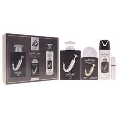 Pride-Ishq Al Shuyukh Silver by Lattafa for Men-3 Pc Gift Set