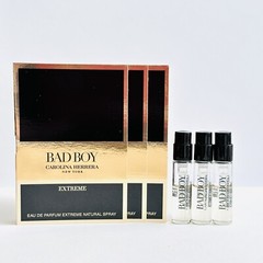 3 x CAROLINA HERRERA Bad Boy Extreme Eau de Parfum Spray Sample 1.5 ml each