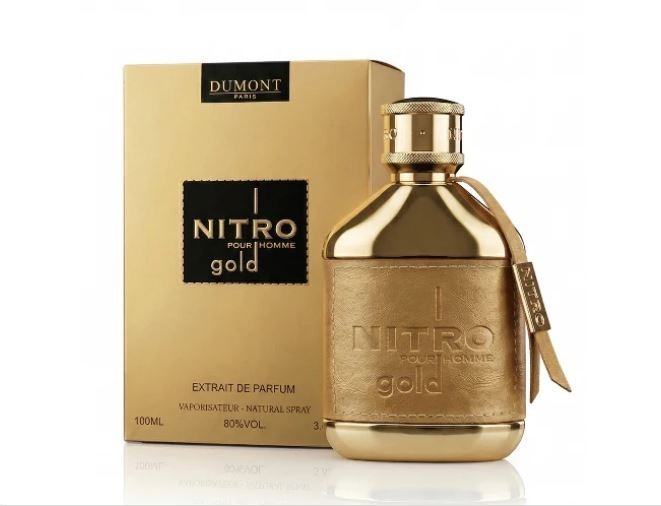 Dumont Nitro Gold Extrait De Parfum for Men 3.4 fl oz New In Box