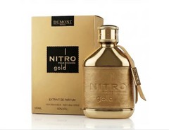 Dumont Nitro Gold Extrait De Parfum for Men 3.4 fl oz New In Box