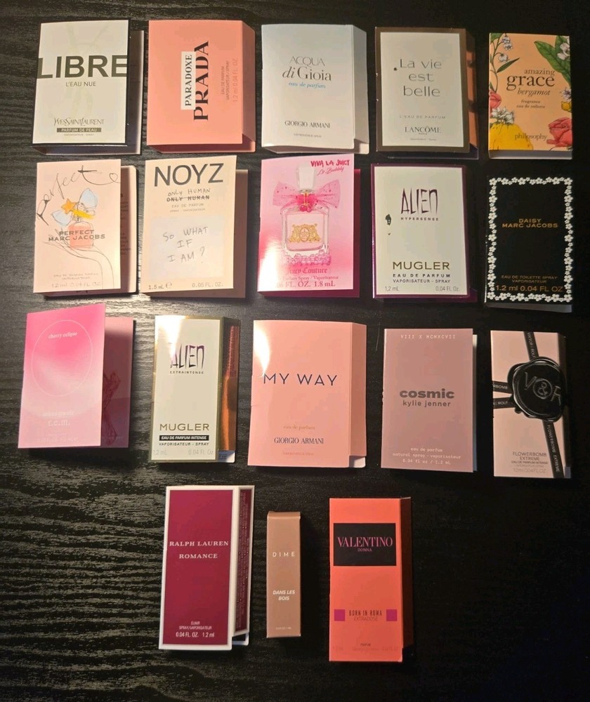 18 Pc Woman’s Fragrance Sampler Set High End As Shown No Duplicates Free Ship