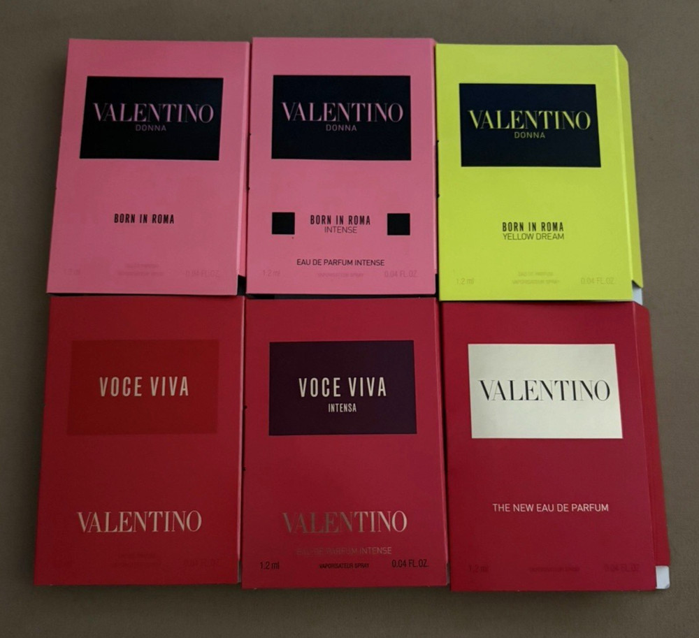 Valentino Donna Born in Roma/Intense/Yellow Dream/ Voce Viva Intensa Sample/Test
