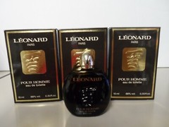 LEONARD POUR HOMME EDT SPLASH 0.5 OZ/15 ML , LOT OF 3 PCS= 1.5 OZ /45 ML VINTAGE