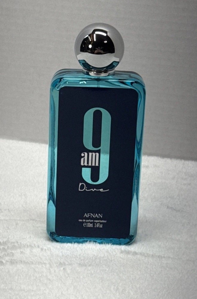 AFNAN 9am Men’s Parfum Cologne e100ml 3.4fl.oz Original Bottle With Cap No Box