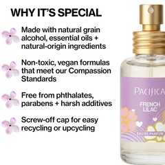 Pacifica French Lilac Spray Perfume – Clean 1 Fl Oz (Pack of 1),