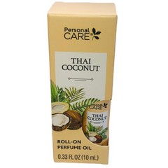2 Personal Care Thai Coconut Roll-On Perfume Oil 0.33 oz Each
