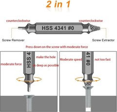 Hand-Powered Screw Extractor Kit – Effortless Removal of Damaged Screws