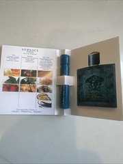 Lot Of 10 Versace Eros Eau De Parfum Travel Sample Spray Vial .03 Oz/1 Ml