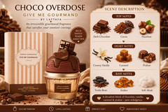 Lattafa Choco Overdose EDP, Give Me Gourmand, 75ml, Dark Chocolate Fudge Caramel