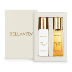 Bella Vita Luxury White Oud & Honey Oud Long Lasting Perfume EDP 2x20ml FS
