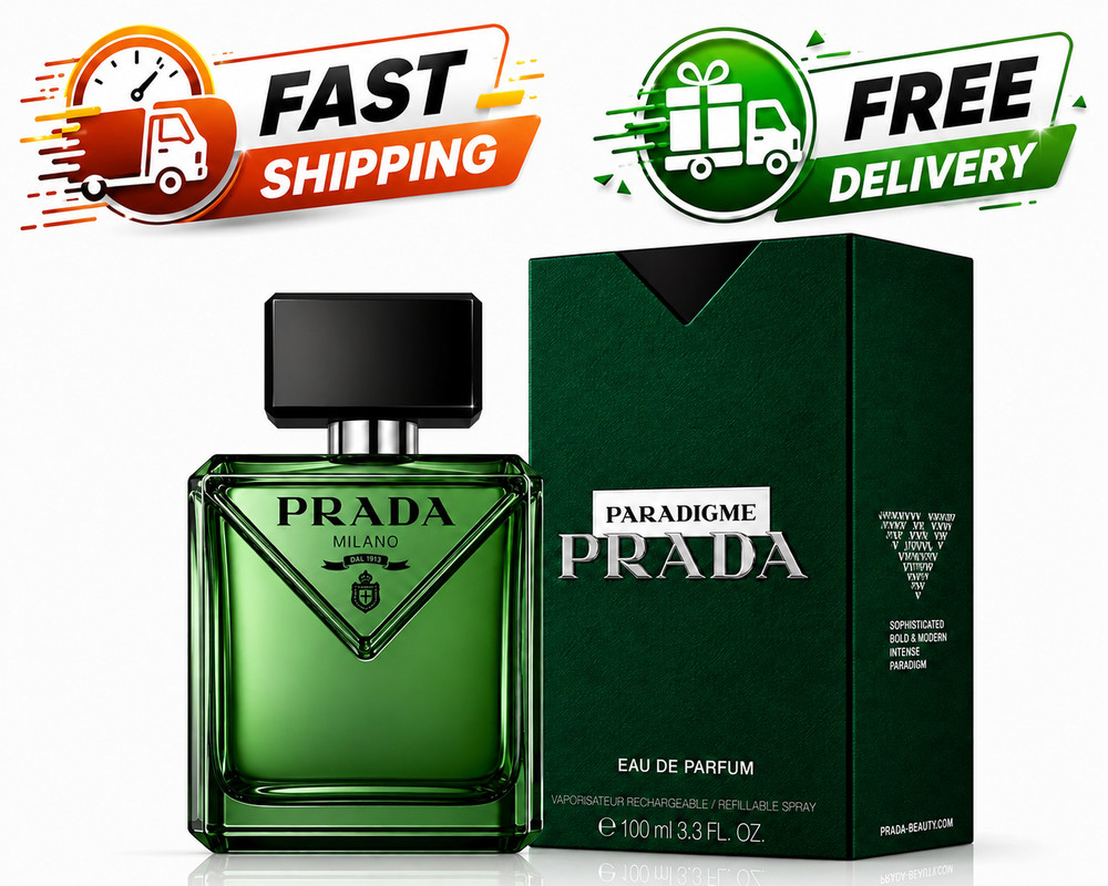 Prada Paradigme 3.3 Oz / 100mL Eau de Parfum Men New Sealed Box