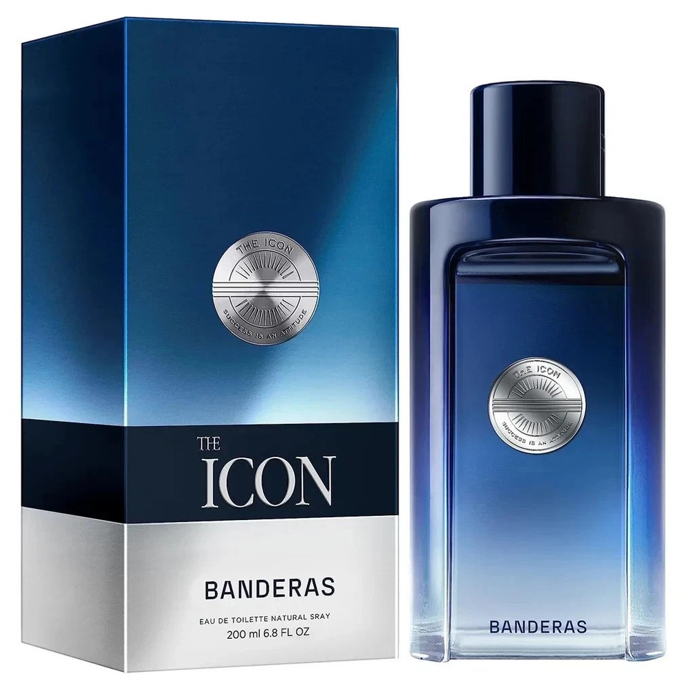 The Icon Antonio Banderas 200 ml 6.8 oz Spray Eau De Toilette For Men NIB Sealed