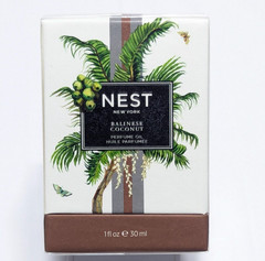 NEST New York Balinese Coconut Perfume Oil 1 oz / 30ml Nib Full Size Alcohol-Fre