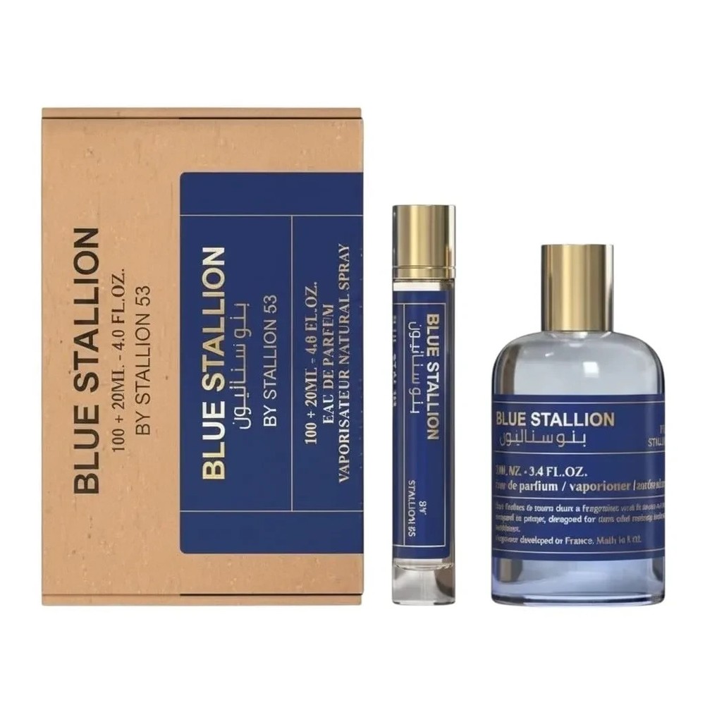 Emper Blue Stallion by Stallion 53 3.4 Edp U + 20ml Travel Perfume