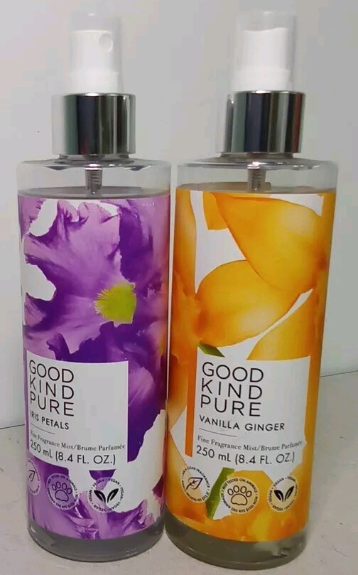 2 Good Kind Pure Iris Petals/ Vanilla Ginger 8.4 Fl Oz Each