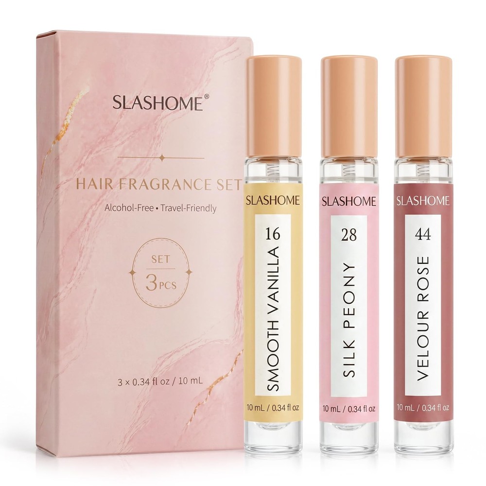 slashome Hair Perfume Set for Women, 3x10mL 0.34 Fl Oz (Pack of 3)