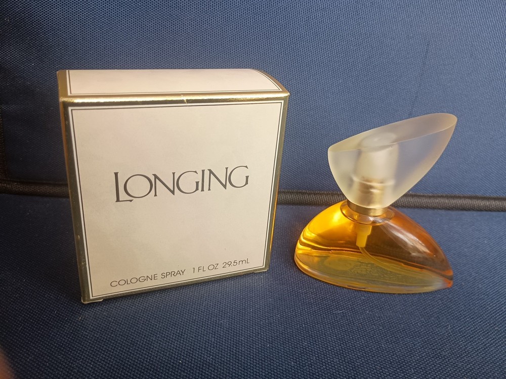 Vintage Coty Longing Cologne Spray 1 fl/oz, 29.5ml Bottle NOS With Original Box