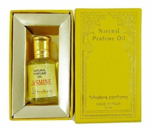 100% Pure Chakra Natural Perfume Fragrance Oil 10ml Jasmine Attar