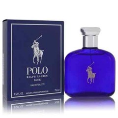 RALPH LAUREN POLO BLUE COLOGNE EAU DE TOILETTE SPRAY 2.5 OZ *DISTRESSED PKG