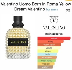 Valentino Uomo Born In Roma Yellow Dream 3.4 oz. EDT Men in Original Box Sealed