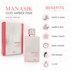 Manasik Oud Amber Pink Eau de Parfum 3.4 oz Unisex Long Lasting