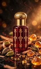 Saffron Attar Perfume Oil Alcohol-Free Arabic Warm Spicy Kesar Ittar Fragrance