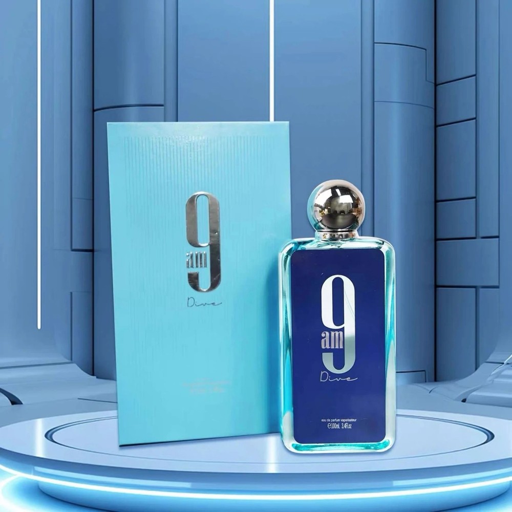 Afnan 9AM Dive Eau de Parfum 100ml 3.4oz Fresh Aquatic Unisex Fragrance
