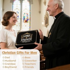 Christian Gifts for Men Faith Based Religious Gift Set 6 Piece Bible Verse Mu…