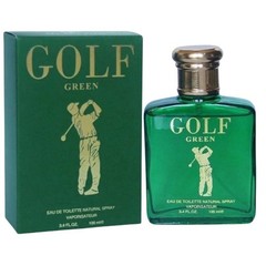 Golf Blue & Golf Green Spray Perfume Set for Men, 100 ml / 3.4 fl oz Each | Long