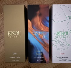 Gift bundle Bisou Memoire Oro, Secret Pastel, & Vero in 3.4 fl oz & 0.34fl oz