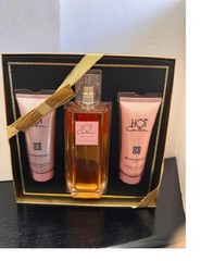 Gift Set Hot Coture By Givenchy 3pc 3.4 oz. EDT+SilkBody Veil + Bath Gel Women