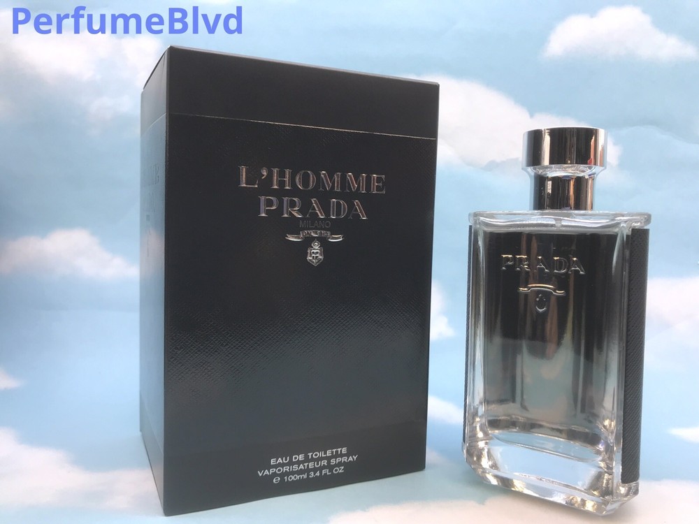 L’HOMME PRADA 3.4 FL.OZ 100 ML EAU DE TOILETTE SPRAY FOR MEN NEW IN SEALED BOX