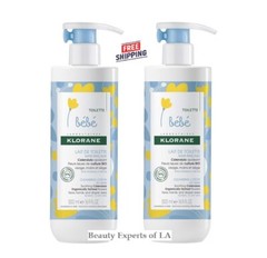2PACK Klorane Bebe Baby Lait De Toilette Cleansing Lotion 500ml/16.9oz EXP 12/26