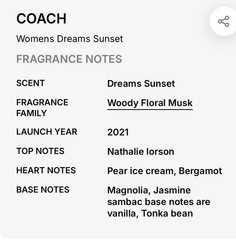 Coach Dreams Sunset Eau de Parfum Spray For Women Sealed Brand New 1.3 fl oz