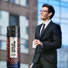 Wild Stone Legend Deodorant for Men 225ml x2 Pack | Long-Lasting Masculine Smell