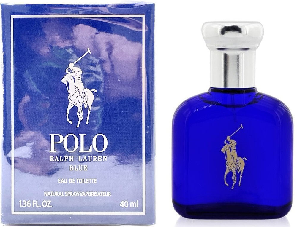 Polo Blue by Ralph Lauren for Men 1.36 oz Eau de Toilette Spray NIB AUTHENTIC