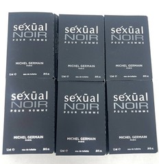 6 X Michel Germain Sexual Noir Travel Size New Sealed 0.04 Fl Oz/1.2 mL Cologne
