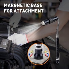 Gifts for Him, Rechargeable Magnetic Pickup Tool, Telescoping Magnetic Flashl…