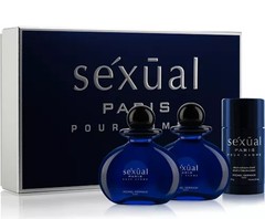 Michel Germain Men’s Sexual Paris Homme Gift Set-EDT 4.2 oz/AS 4.2 oz/Deo 2.8 oz