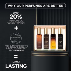 Bellavita Luxury Men’s Perfume Gift Set with CEO Man, G.O.A.T., Klub, and Oud…
