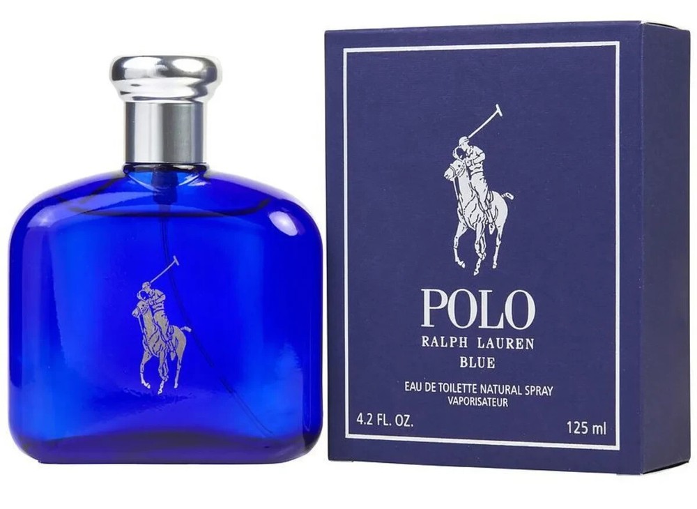 Polo Blue by Ralph Lauren Eau de Toilette Spray for Men 4.2oz New Sealed Box