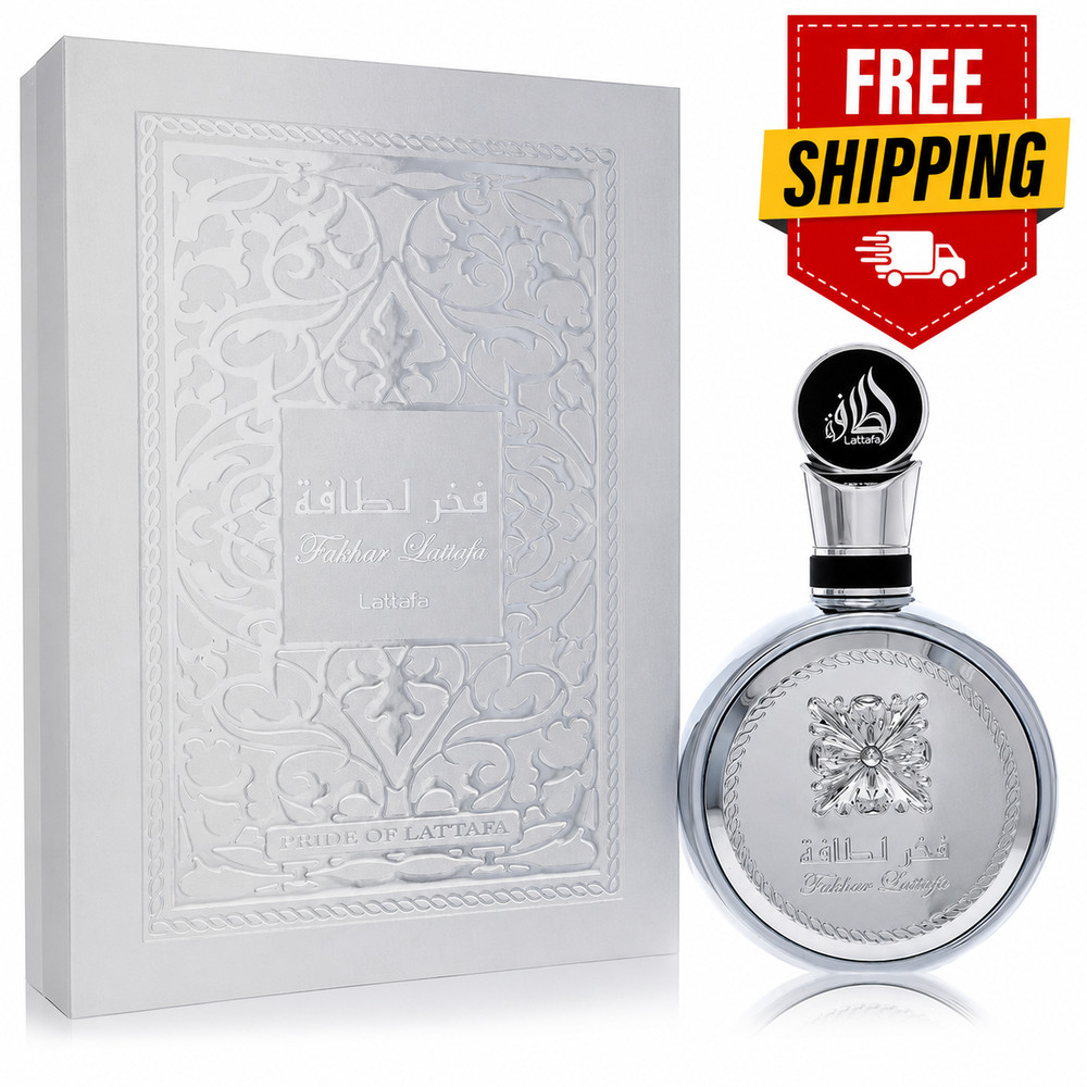 Lattafa Unisex Fakhar Platin EDP Spray 3.4 oz Fragrances 6290362345817