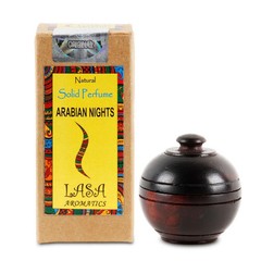 Lasa Arabian Night Natural Solid Perfume Long Lasting Fragrance 6 gm Wooden Jar