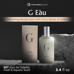 G eàu Eau de Toilette for Men – 3.4 Fl Oz Woody Citrus Scent, Affordable Luxury