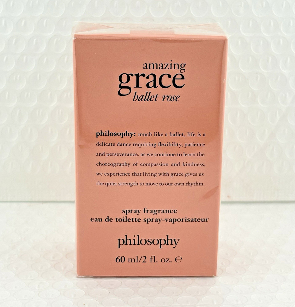 Philosophy Amazing Grace Ballet Rose Eau De Toilette Spray Perfume 2oz/60ml New