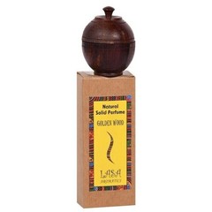 Lasa Golden Wood Natural Solid Perfume In Wooden Jar Long Lasting Fragrance
